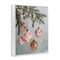 Stupell Industries Pink Hanging Christmas Ornaments Framed Giclee Design by Arlington Prints